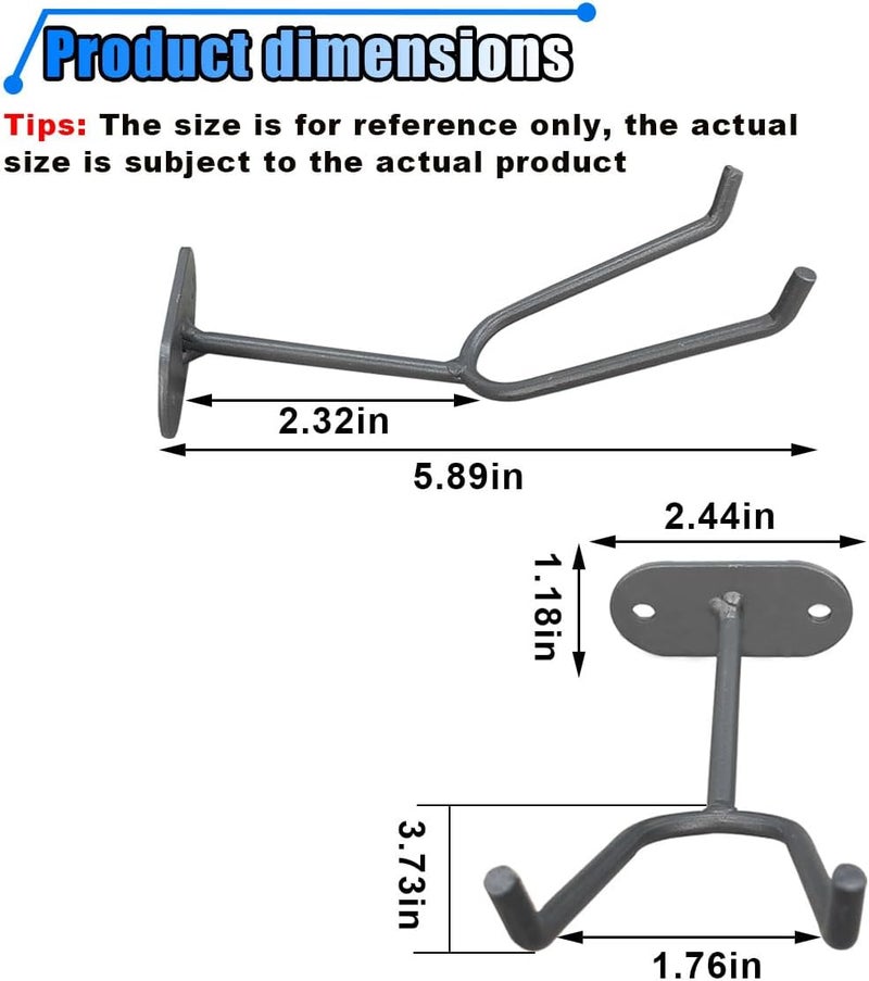 LHDOS 3PCS Heavy Duty Wall Mount Spray Gun Holder, Gravity Feed Paint Gun Holder Stand, Heat Gun Cup Bracket, Attach to Spray Booth Walls & Work Station - Image 2